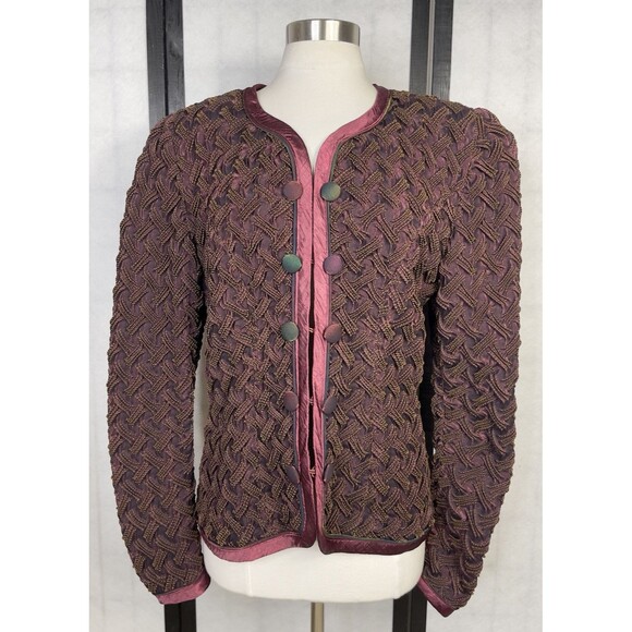 Jeanne Marc Jackets & Blazers - Jeanne Marc Vintage Textured Jacket. Size: 12/14 Medium